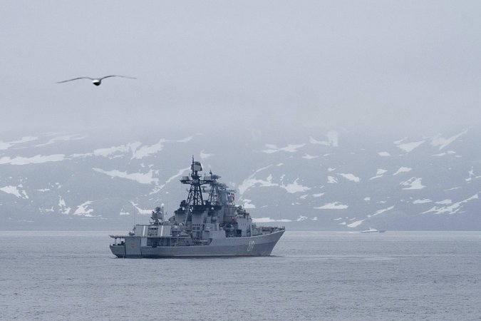 Большой противолодочный корабль Северного флота "Североморск"